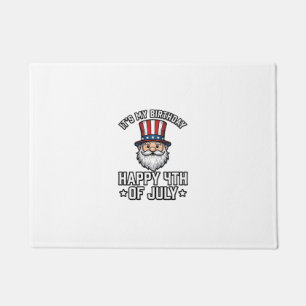 4. Juli Geburtstags-Gnom Patriotisches T-Shirt-Des Fußmatte