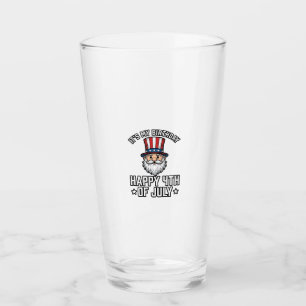 4. Juli Geburtstags-Gnom Patriotisches T-Shirt-Des Glas