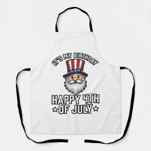 4. Juli Geburtstags-Gnom Patriotisches T-Shirt Des Schürze
