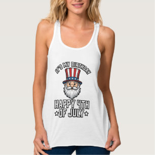 4. Juli Geburtstags-Gnom Patriotisches T-Shirt-Des Tank Top
