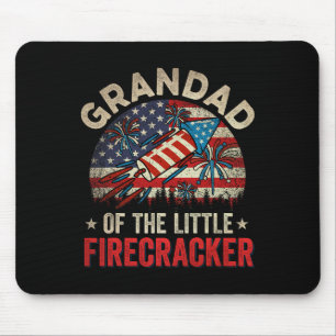 4. Juli Geburtstagsgrandad der kleinen Firecra Mousepad