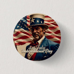 4. Juli - Geist der Unabhängigkeit Button