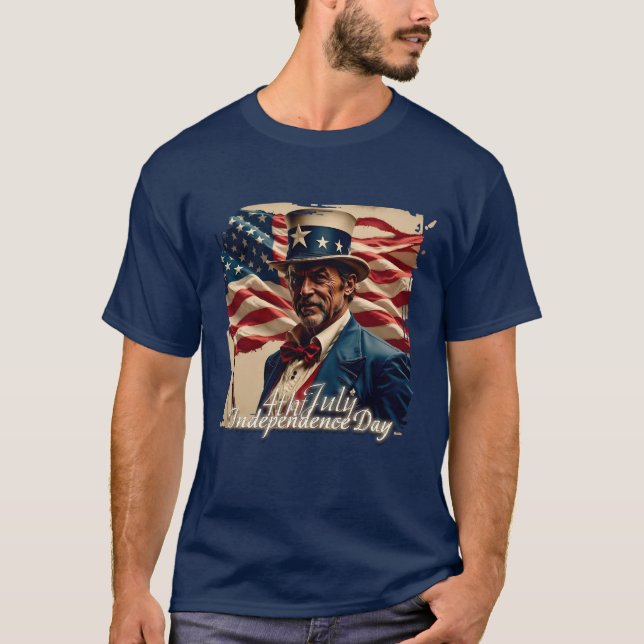 4. Juli - Geist der Unabhängigkeit T-Shirt (Vorderseite)