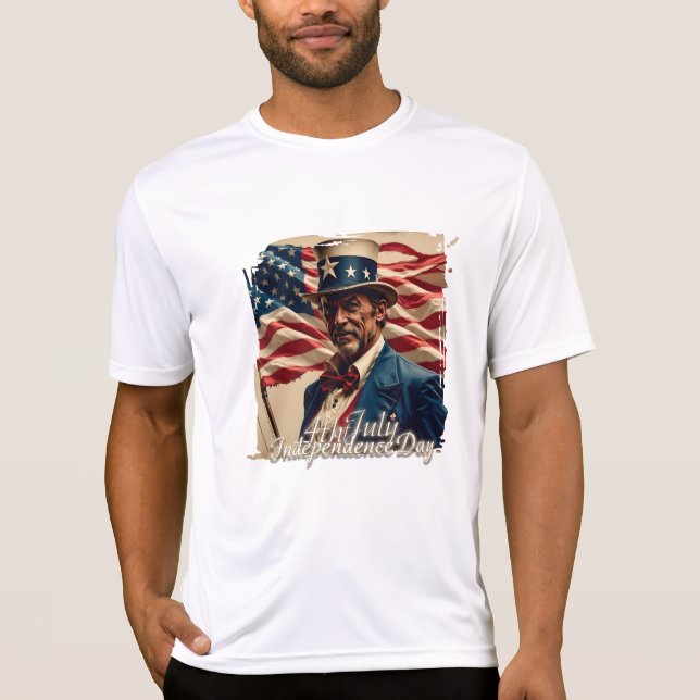 4. Juli - Geist der Unabhängigkeit T-Shirt (Vorderseite)