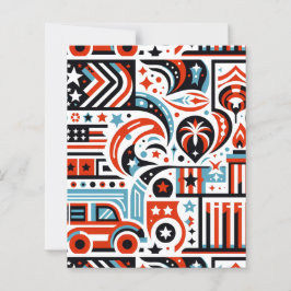 4. Juli Generative Muster Scrapbook Paper