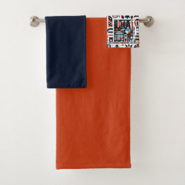 4. Juli Generatives Muster Badhandtuch Set