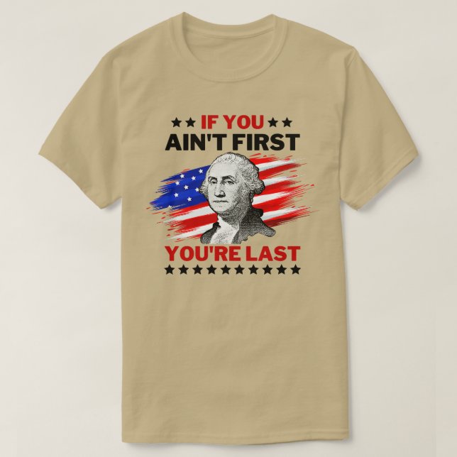 4. Juli George Washington 1 T-Shirt (Design vorne)