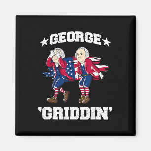 4. Juli George Washington Griddy George Griddi Magnet