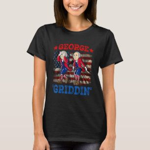 4. Juli George Washington Griddy George Griddi T-Shirt