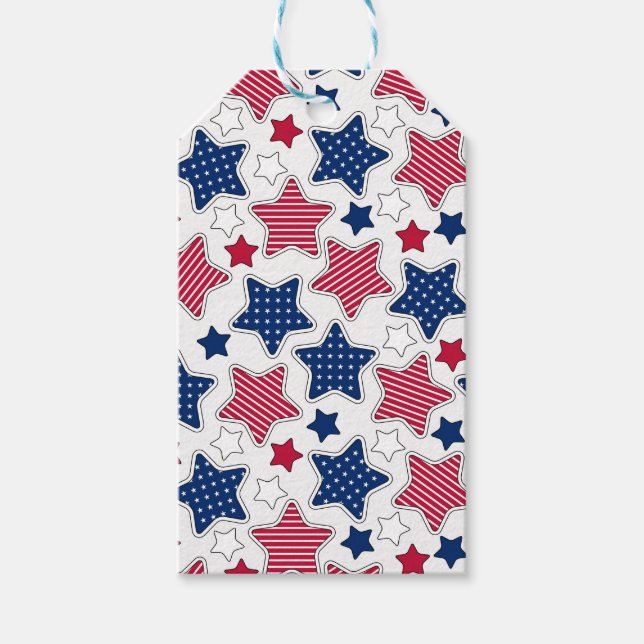 4. Juli Geschenketags Geschenkanhänger (Vorderseite)