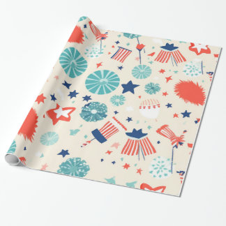 4. Juli-Geschenkpapier: Patriotische Designs Geschenkpapier