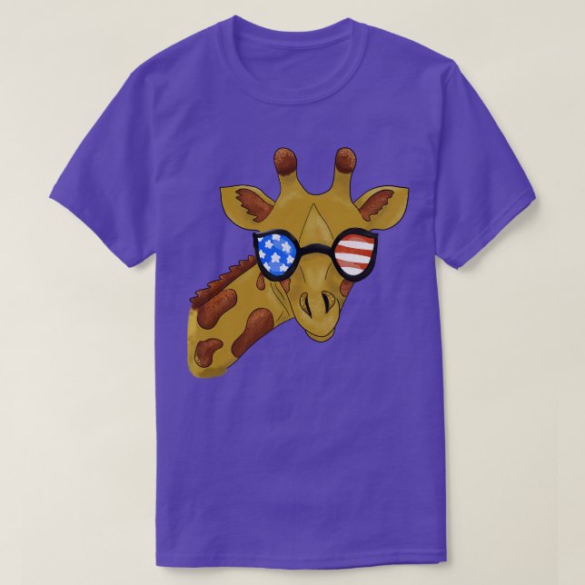 4. Juli Giraffe T-Shirt (Design vorne)