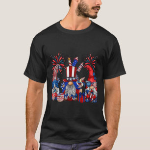 4. Juli Gnome patriotisch lustig Unabhängigkeit T-Shirt