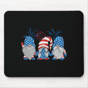 4. Juli Gnomes American Gnome Independence Mousepad