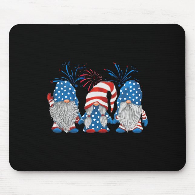 4. Juli Gnomes American Gnome Independence Mousepad (Vorne)