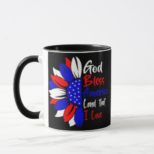 4. Juli Gott segne Amerika Land, das ich liebe Tasse