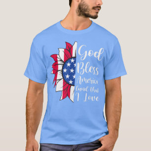 4. Juli Gott segne Amerika Land, dass ich Sun Lieb T-Shirt