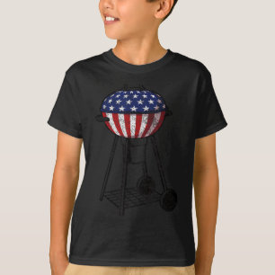 4. Juli Grill USA amerikanische Flagge Geschenk fü T-Shirt