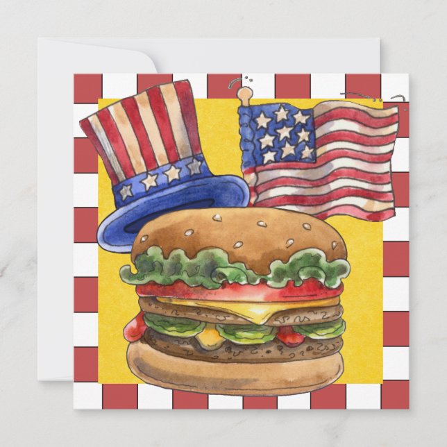 4. Juli GRILLEN Cook Out ! SRF Einladung (Vorderseite)