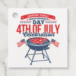 4. Juli GRILLEN Grill Personalisiert Family Wieder Geschenkanhänger