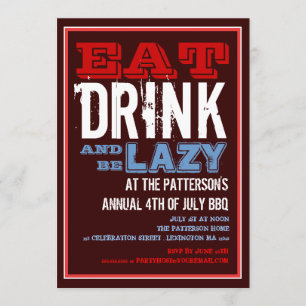 4. Juli GRILLEN Party Einladung