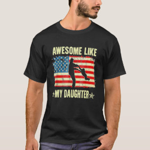 4. Juli großartig wie meine Tochter Vintage Vaters T-Shirt