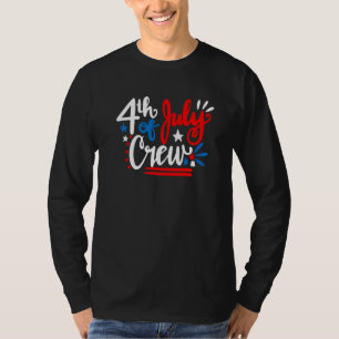 4. Juli Gruppe Red White Blue Crew Familie Frien T-Shirt