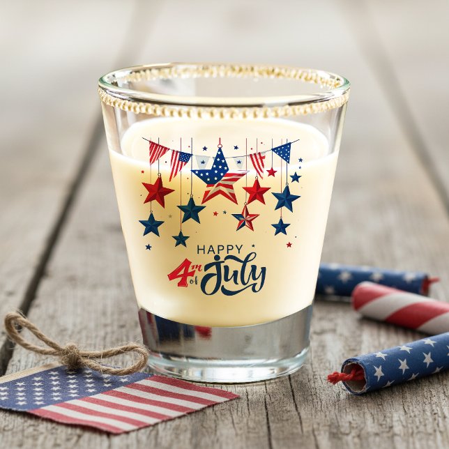 4. Juli Hanging Stars ID1103 Schnapsglas (Von Creator hochgeladen)