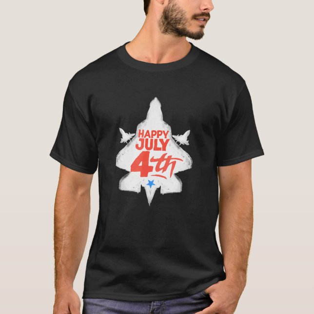 4. Juli - Happy 4. Juli T-Shirt (Vorderseite)