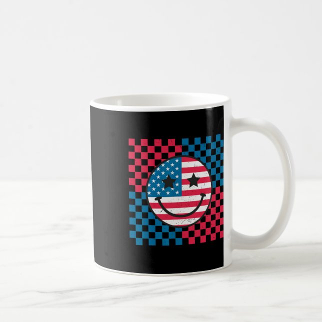 4. Juli - Happy Face American Kaffeetasse (Rechts)