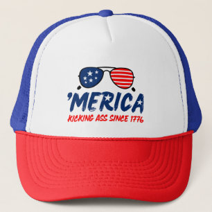 4. Juli Hat, USA Cap, amerikanische Flagge Truckerkappe