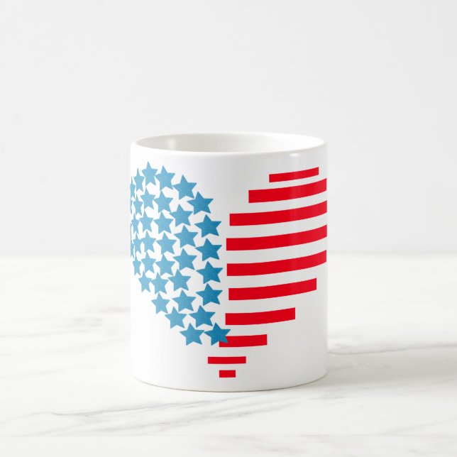 4. Juli-Herzen-Kaffeetasse Kaffeetasse (Mittel)