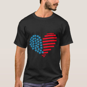 4. Juli-Herzen T-Shirt