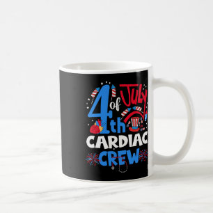 4. Juli Herzliche Crew Herzkrankheiten Herzkrankhe Kaffeetasse