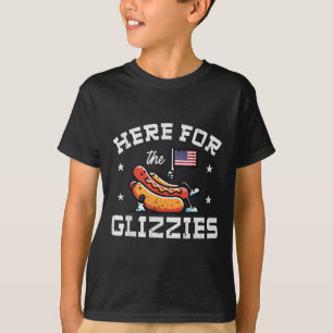 4. Juli hier für Glizzies Hotdog Patriot Men W T-Shirt