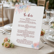 4. Juli Hochzeitsmenü, Minimalistisches Menü