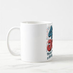 4. Juli Hot Dog GRILLEN Design Kaffeetasse