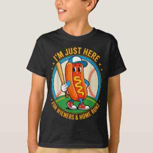 4. Juli Hot Dog Hier für Würstchen und Zuhause T-Shirt