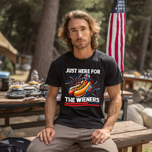 4. Juli Hot Dog Ich bin nur hier für die Wiener T-Shirt