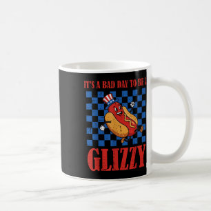4. Juli Hotdog Bad Day zu glänzenden Funny Men wer Kaffeetasse