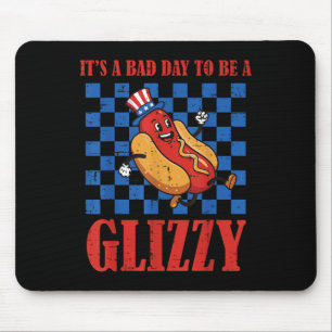 4. Juli Hotdog Bad Day zu glänzenden Funny Men wer Mousepad