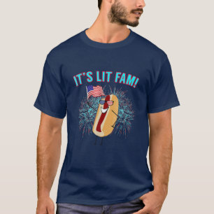4. Juli Hotdog Bekleidung für Männer Frauen T-Shirt