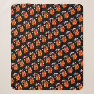 4. Juli Hotdog Funny Patriotic USA Flag Sherpadecke