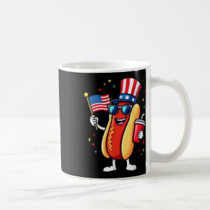 4. Juli Hotdog Lustiger Vierter Juli Patriotisch Kaffeetasse
