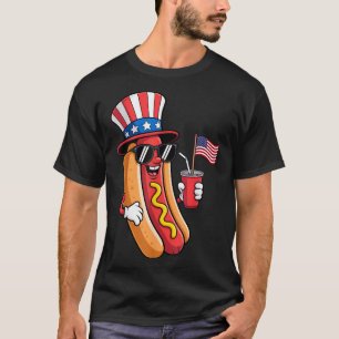 4. Juli Hotdog-Party - Patriotischer Usa-Spaß T-Shirt