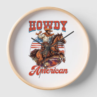 4. Juli Howdy-Amerikaner Uhr