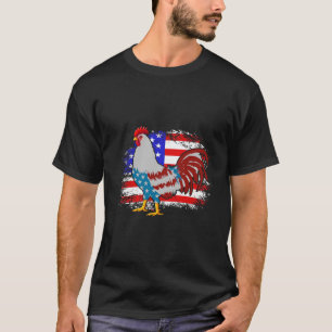 4. Juli Hühner-Vater-Shirt, Amerikanische Flagge K T-Shirt