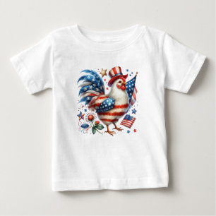 4. Juli Hühnerklipart-61531 Baby T-shirt