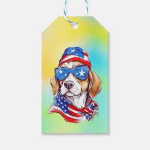 4. Juli Hund Sublimation-66361 Geschenkanhänger