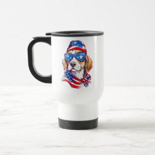 4. Juli Hund Sublimation-66361 Reisebecher